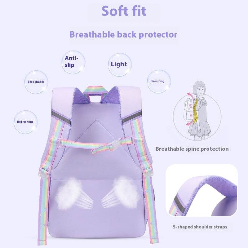 Large Schoolbag for Kids – Grades 2 to 6 Ergonomic Backpack - www.Shopthatapp.com