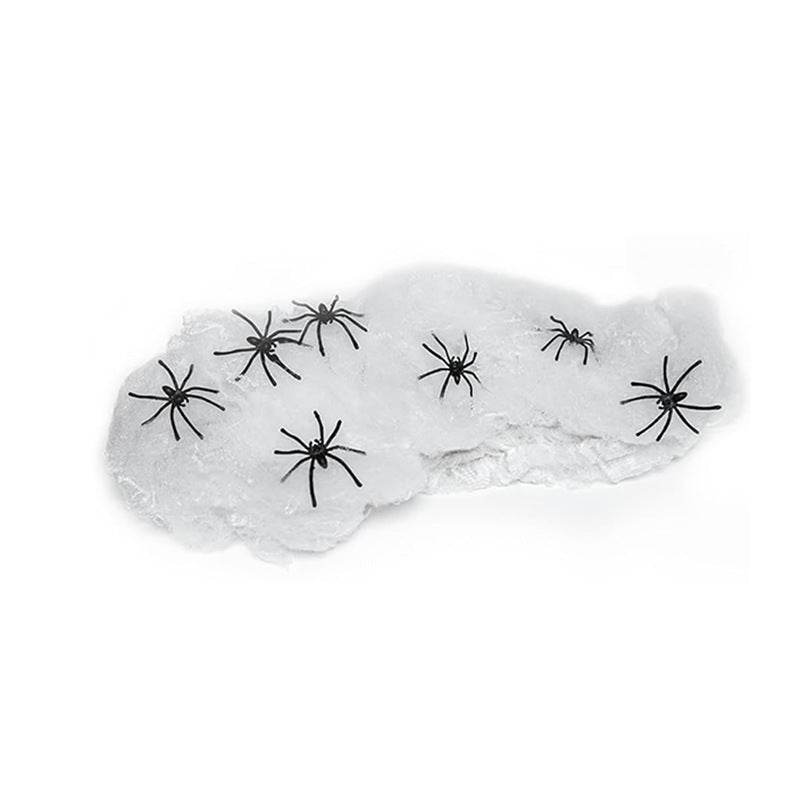 Halloween Decoration Cotton Spider Web Atmosphere Layout Props - www.Shopthatapp.com