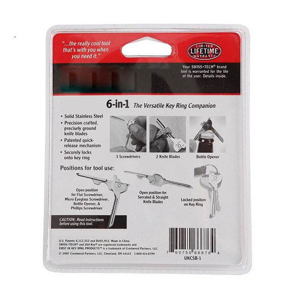 Multipurpose Keychain Key Survive Pocket Opener Shape - Mini Multi Gear - www.Shopthatapp.com