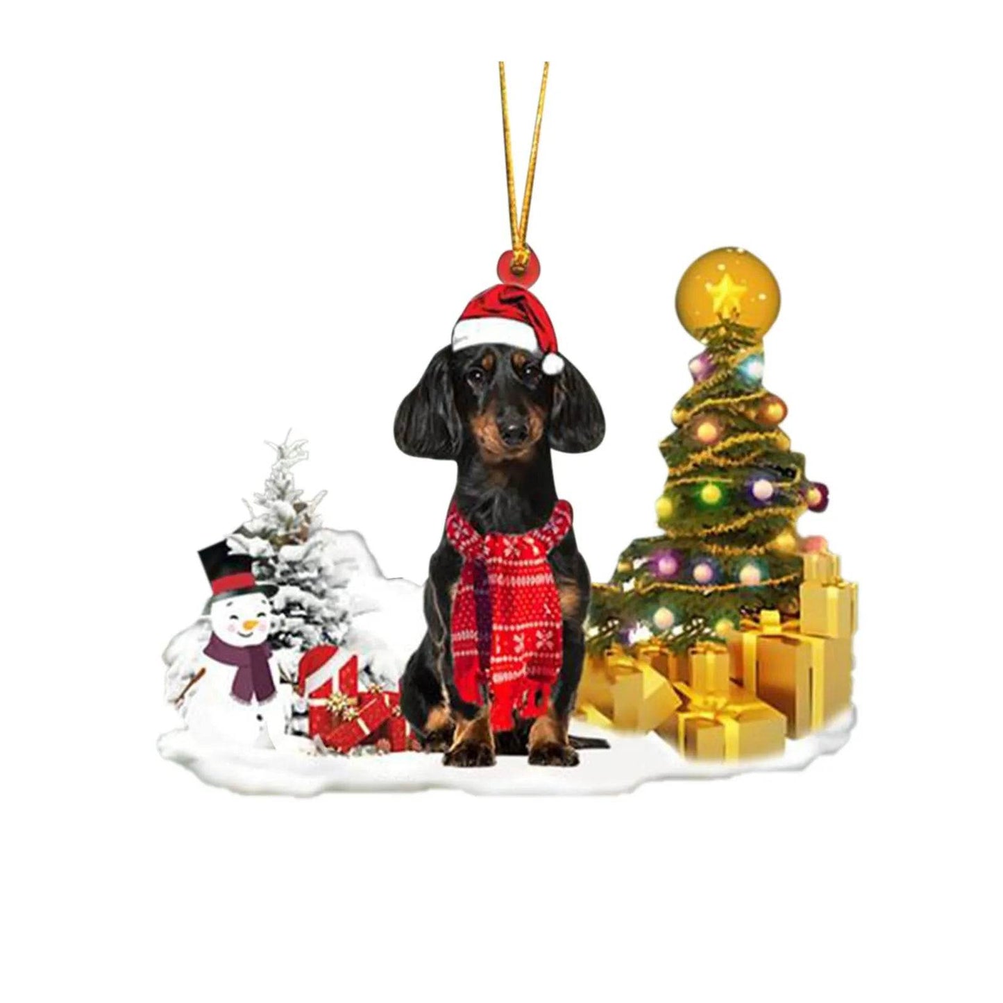 Christmas Family Puppies Decorate Trees With Lights - www.Shopthatapp.com