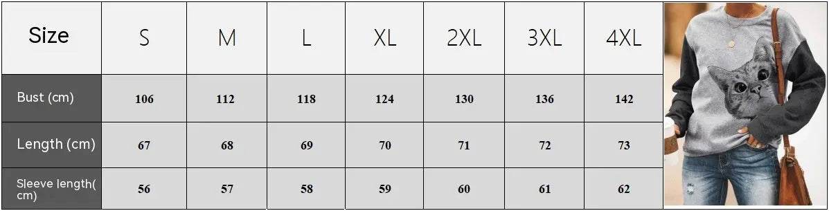 Digital Printing Sweater Hipster Round Neck Pullover Long Sleeve Sweater Women - www.Shopthatapp.com