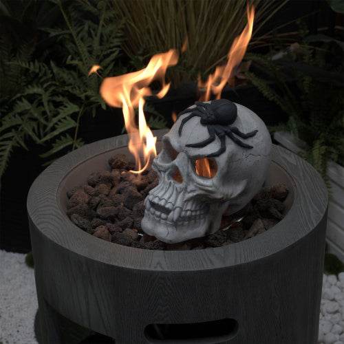 Demon Skull,Suitable For Outdoor Fireplace And Fire Pit, Halloween Decoration - www.Shopthatapp.com