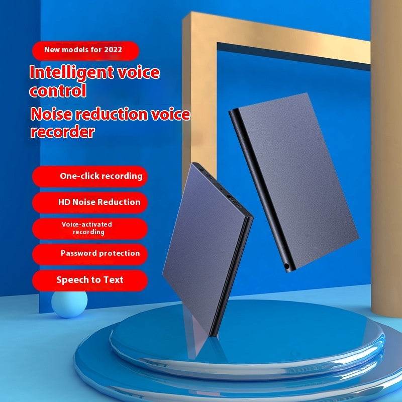Smart Voice Recorder HD Noise Reduction Ultra-thin Portable Voice Activated Audio Recorder - www.Shopthatapp.com