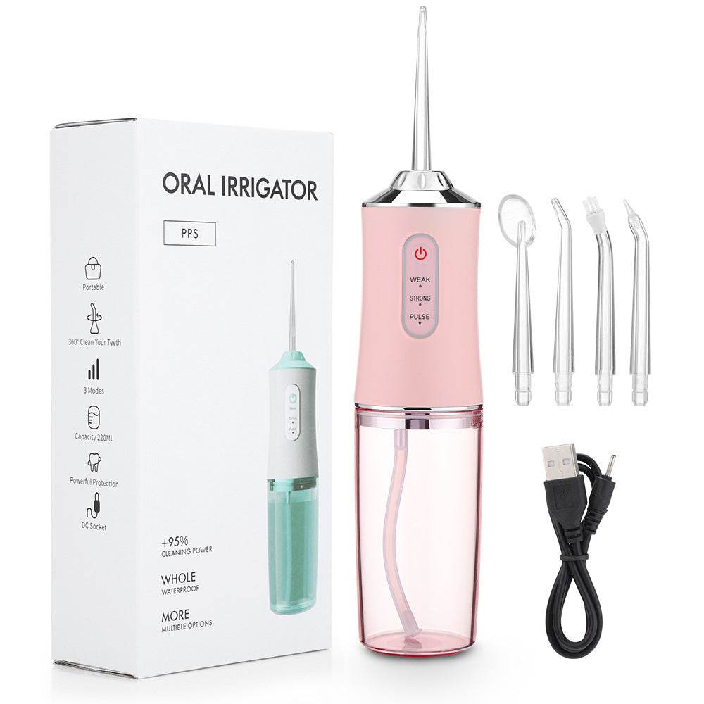 Cordless Dental Electric Flosser High Speed water Spray Oral Irrigator - www.Shopthatapp.com