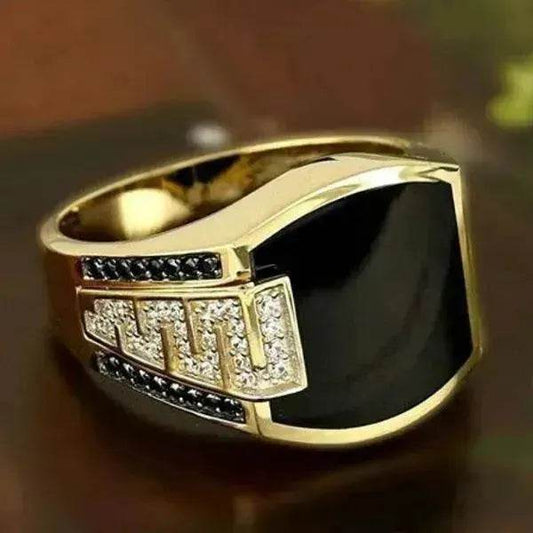 European And American Hip Hop Ring Full Diamond Ring - www.Shopthatapp.com