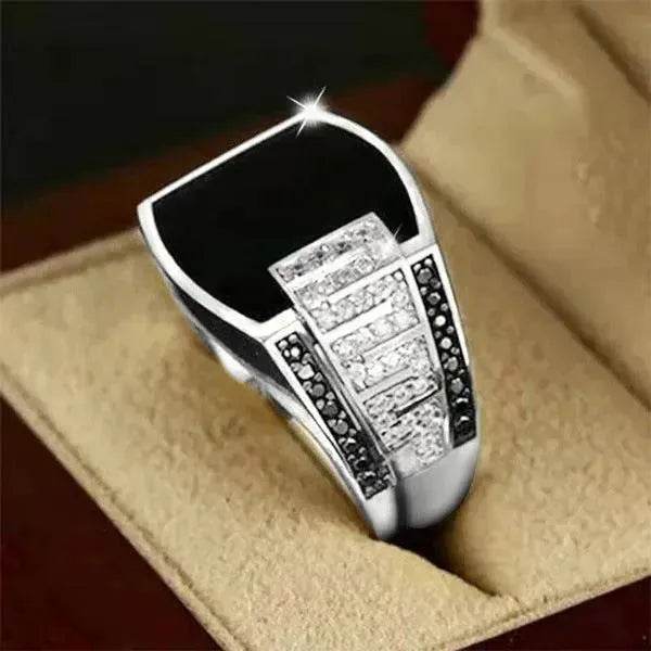 European And American Hip Hop Ring Full Diamond Ring - www.Shopthatapp.com