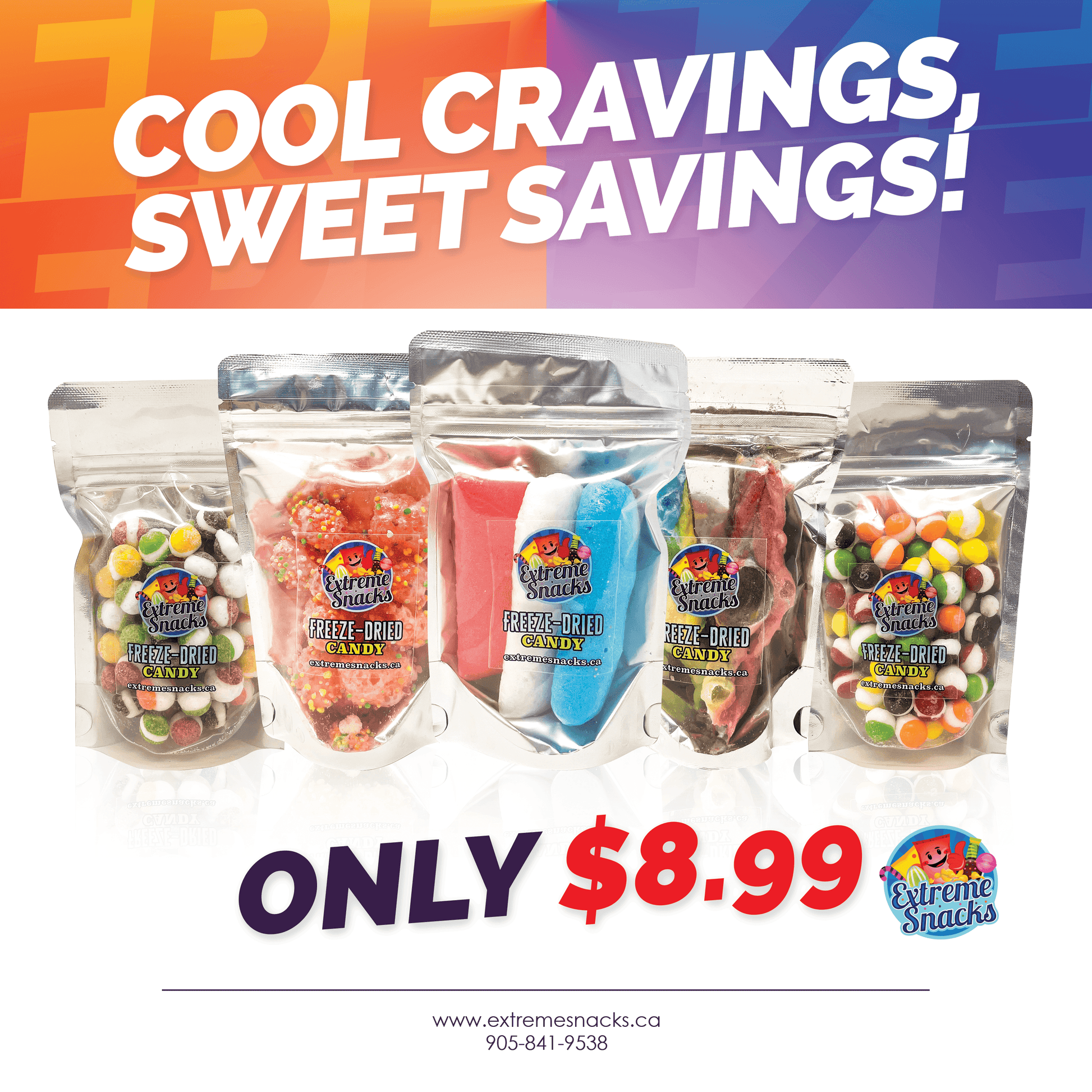 Extreme Snacks Freeze Dried Puffs Original Candy - www.Shopthatapp.com