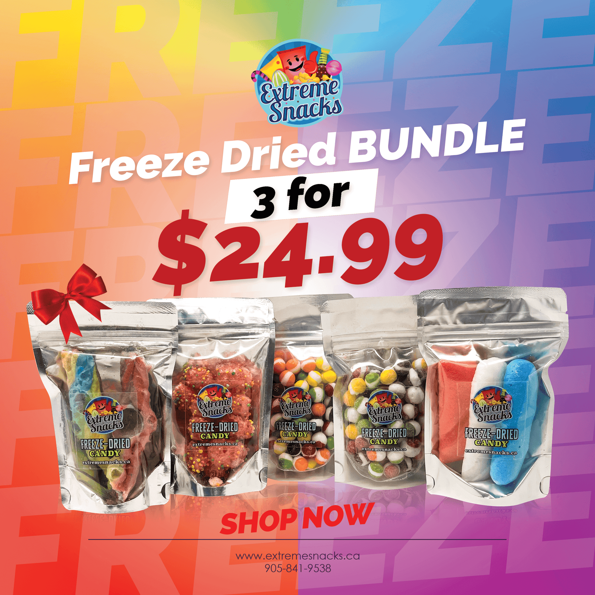 Extreme Snacks Freeze Dried Sour Puffs Candy - Canadian Edition - www.Shopthatapp.com