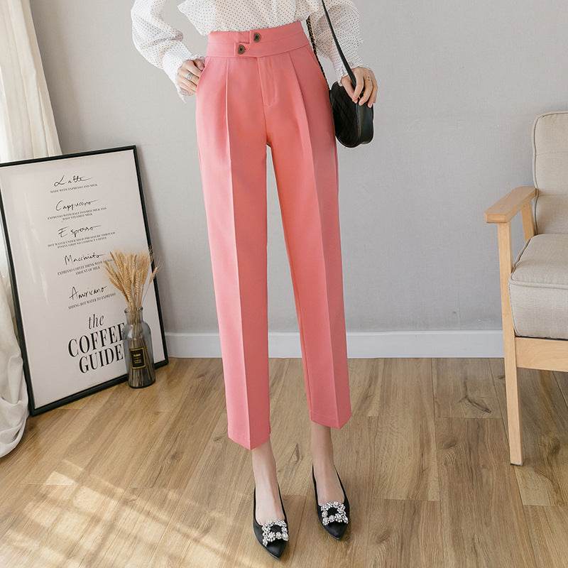 Tapered Trousers Women's Slim Harem Suit Trousers - www.Shopthatapp.com
