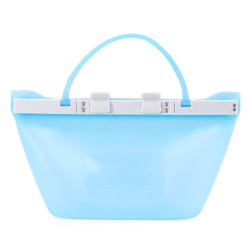 Reusable Silicone Food storage Bag Vacuum Seal Freezer Bag - www.Shopthatapp.com
