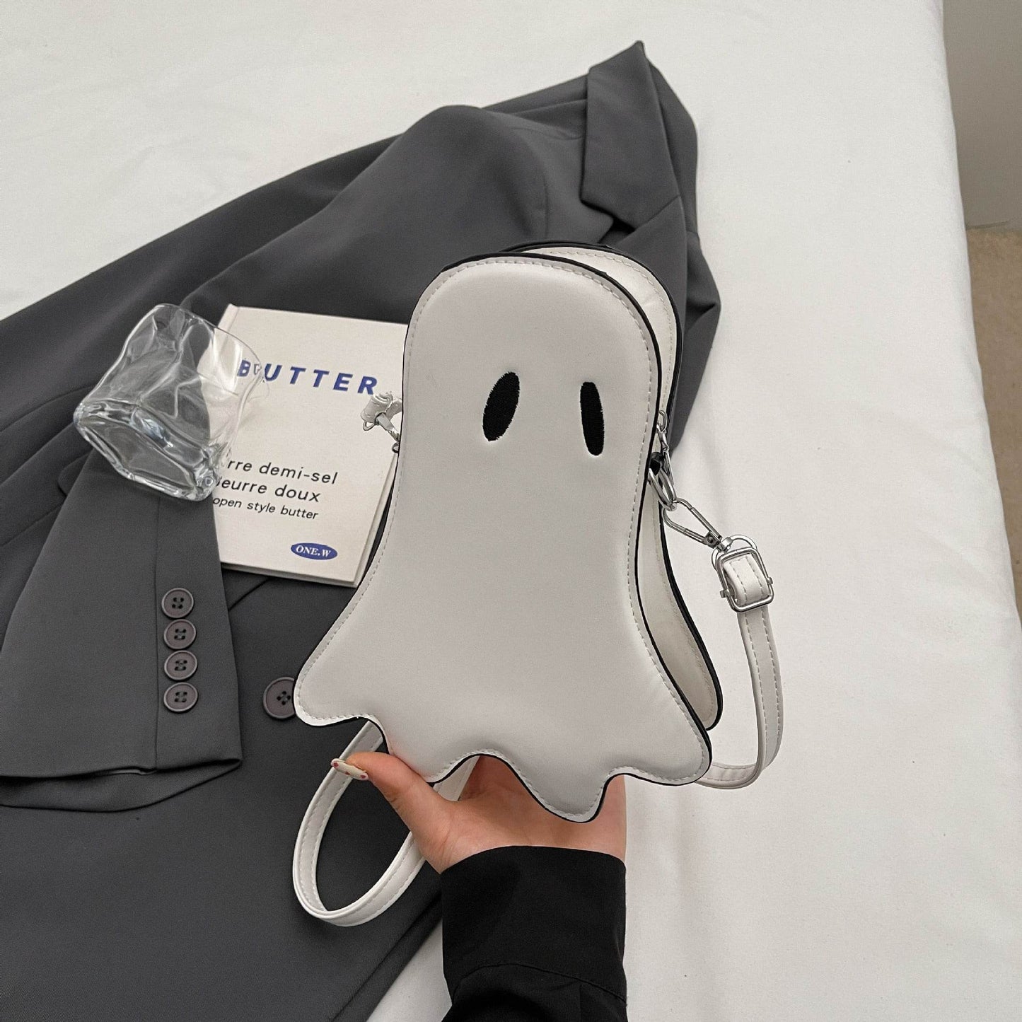Women's Halloween Ghost Kid Messenger Bag - www.Shopthatapp.com