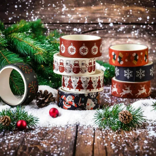 Creative Christmas Gift And Paper Adhesive Tape Journal Tape Christmas Decoration Material Cute Christmas Tape - www.Shopthatapp.com