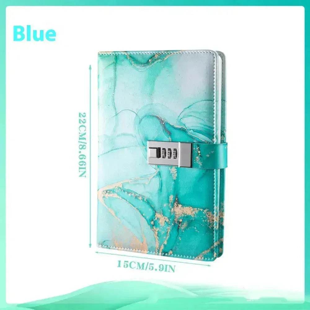 A5 Password-protected Noteboy Diary With Lock Creative Trend Journal Book Student Smart Notepad Stationery Leather Notebook - www.Shopthatapp.com