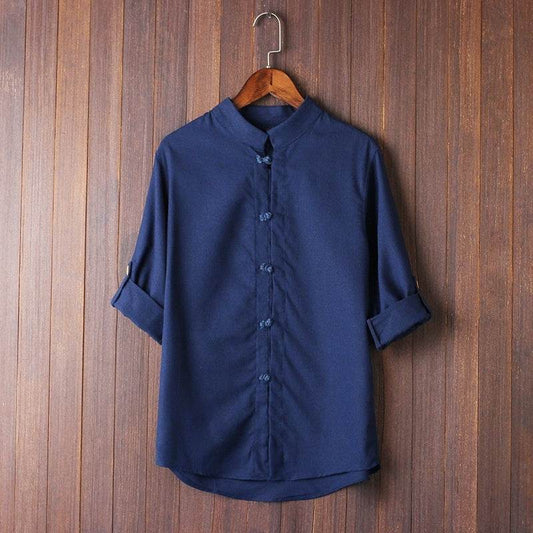 Men's Linen Vintage Plus Size Shirt - www.Shopthatapp.com
