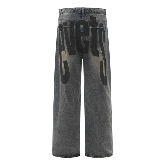 High Street American Washed Distressed Baggy Denim Baggy Jeans Pant Pant unisex - www.Shopthatapp.com