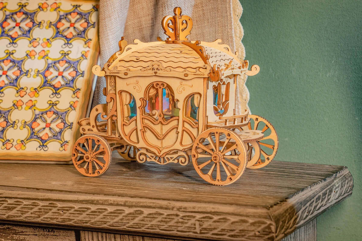 DIY 3D Classic Carriage Wooden Puzzle | Kidstoylover - www.Shopthatapp.com