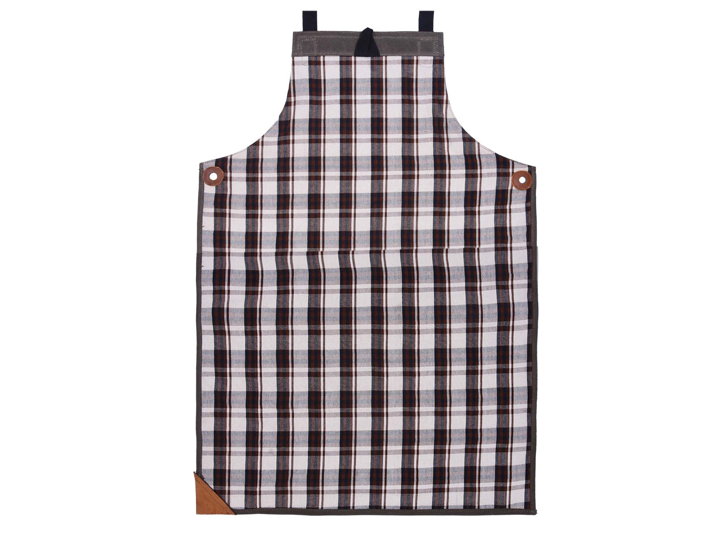 Fremont Leather Canvas Apron - Distressed grey - www.Shopthatapp.com