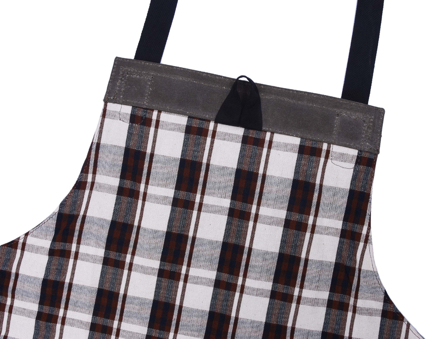 Fremont Leather Canvas Apron - Distressed grey - www.Shopthatapp.com