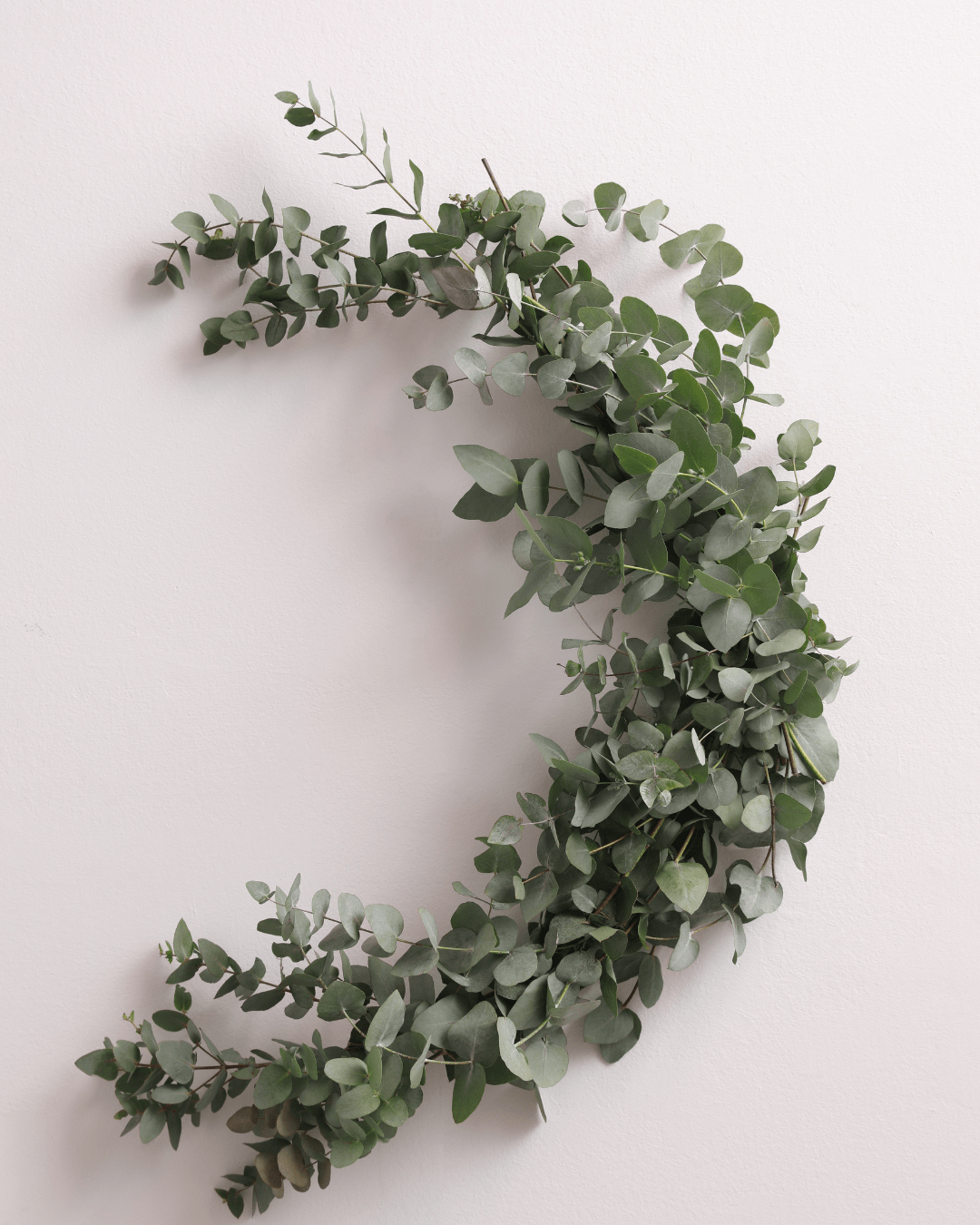 Fresh Garland Table Runner  - Eucalyptus, Baby' Breath, Ruscus - www.Shopthatapp.com