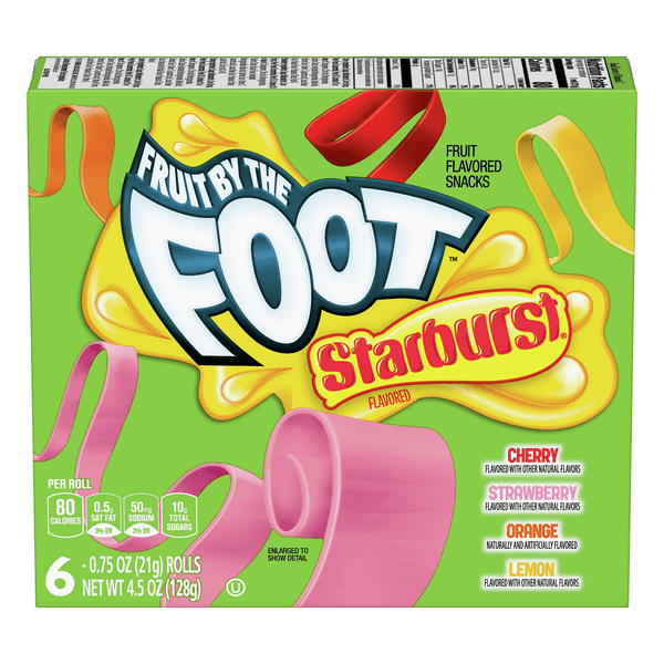 Fruit By The Foot Starburst 6 Rolls - www.Shopthatapp.com
