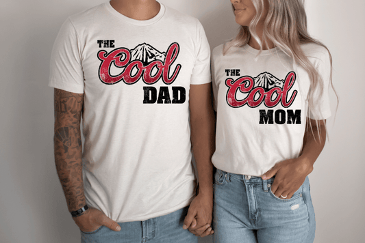 Funny Couple T-Shirts - Cool Dad & Cool Mom Set - www.Shopthatapp.com