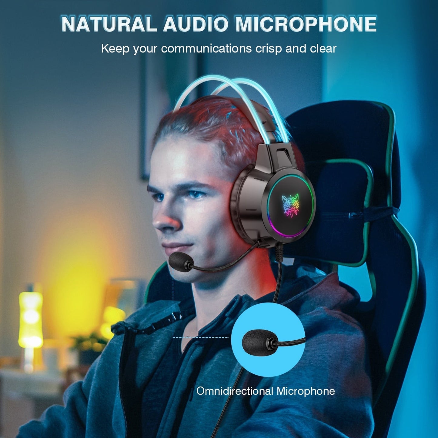 ONIKUMA X15Pro RGB Gaming Headset USB Wired 3.5mm Stereo - www.Shopthatapp.com