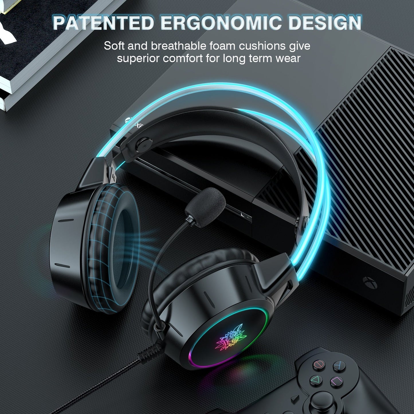 ONIKUMA X15Pro RGB Gaming Headset USB Wired 3.5mm Stereo - www.Shopthatapp.com