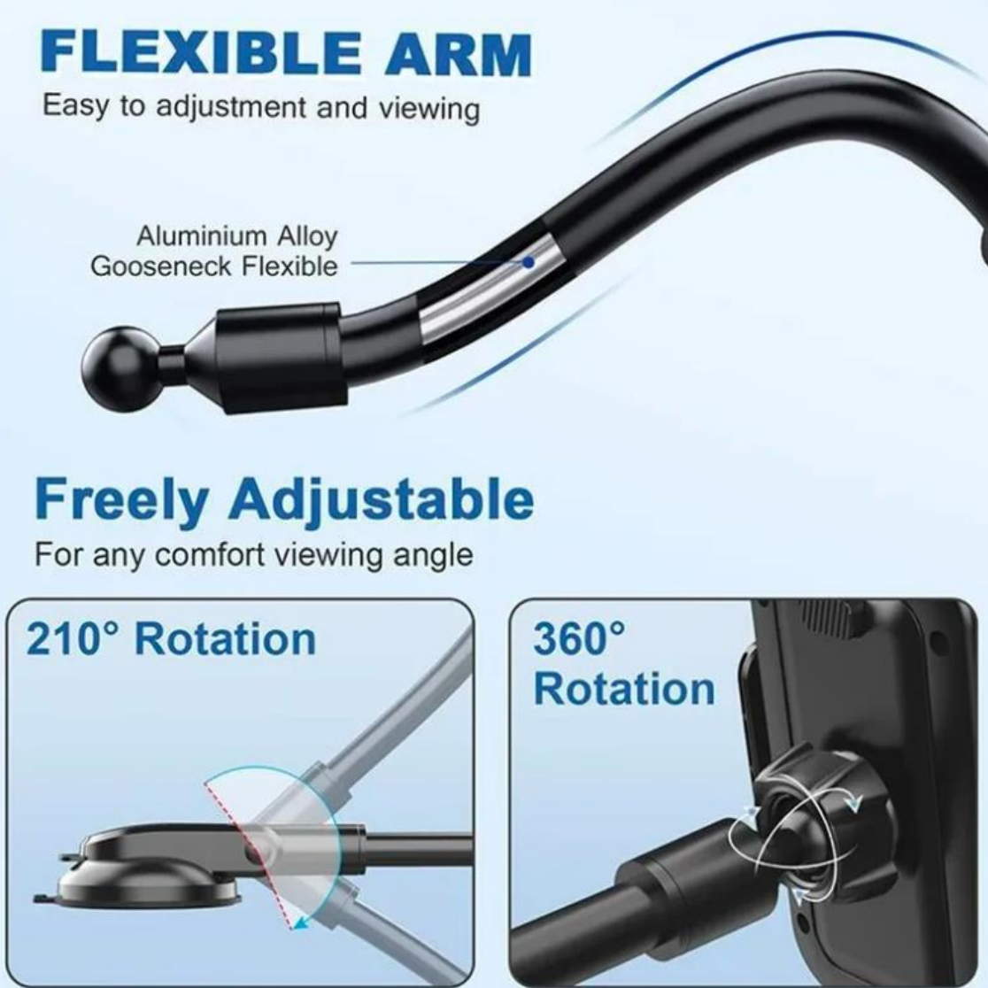 Car Phone Holder (Adjustable, Gooseneck) - www.Shopthatapp.com