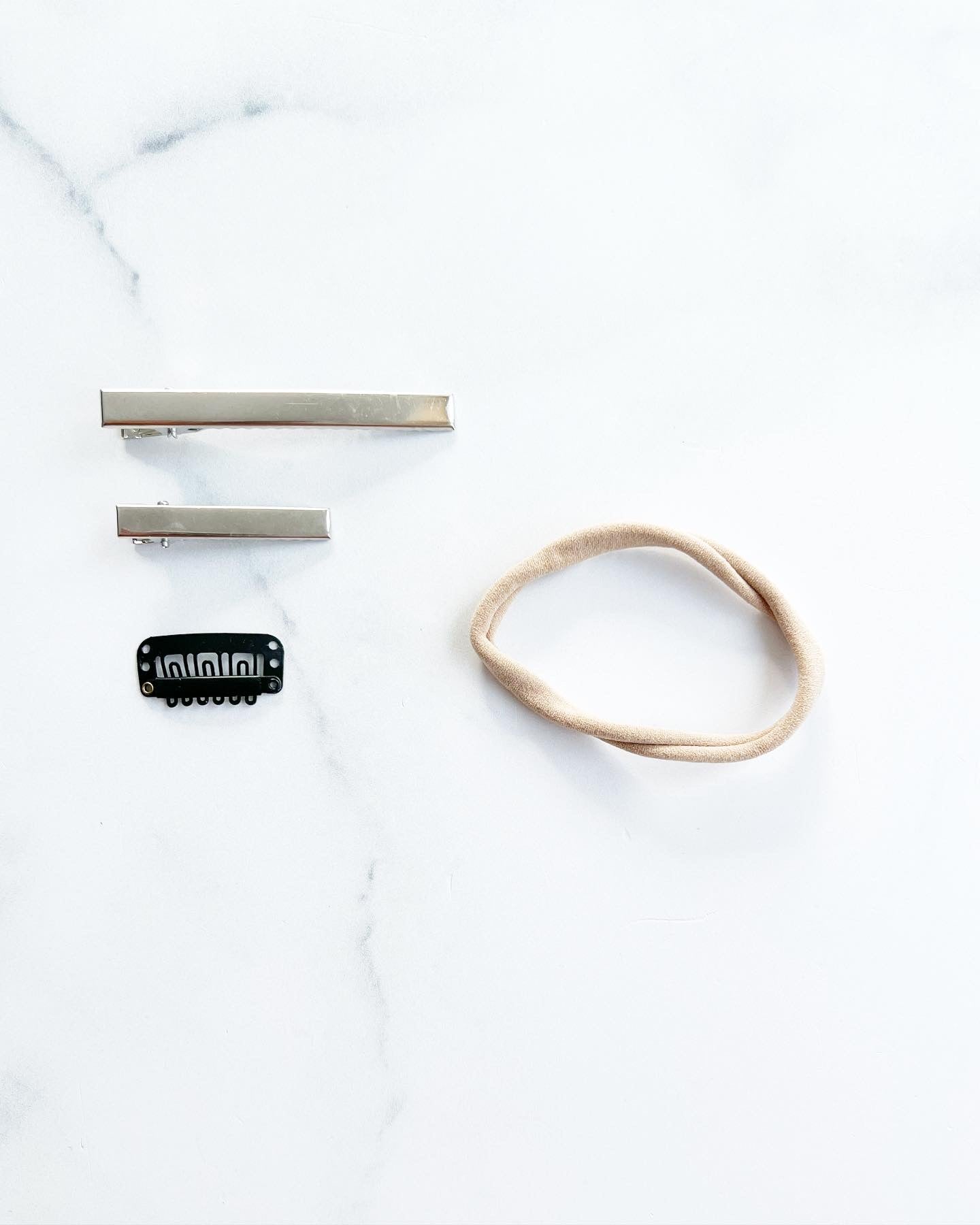 Grosse bouclette beige pour cheveux - www.Shopthatapp.com