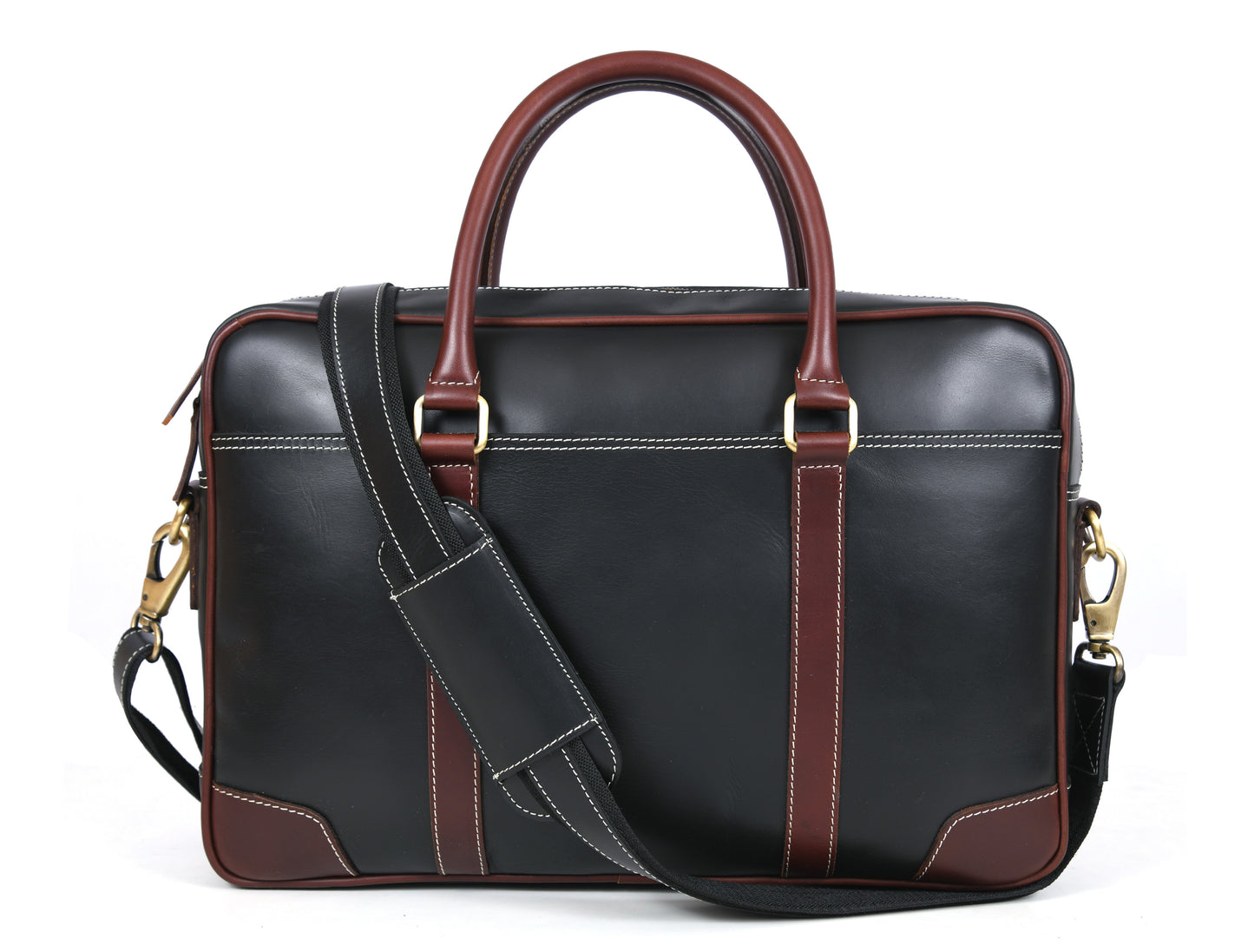 Hayward 17" Leather Office Bag - Cinnamon Tan - www.Shopthatapp.com