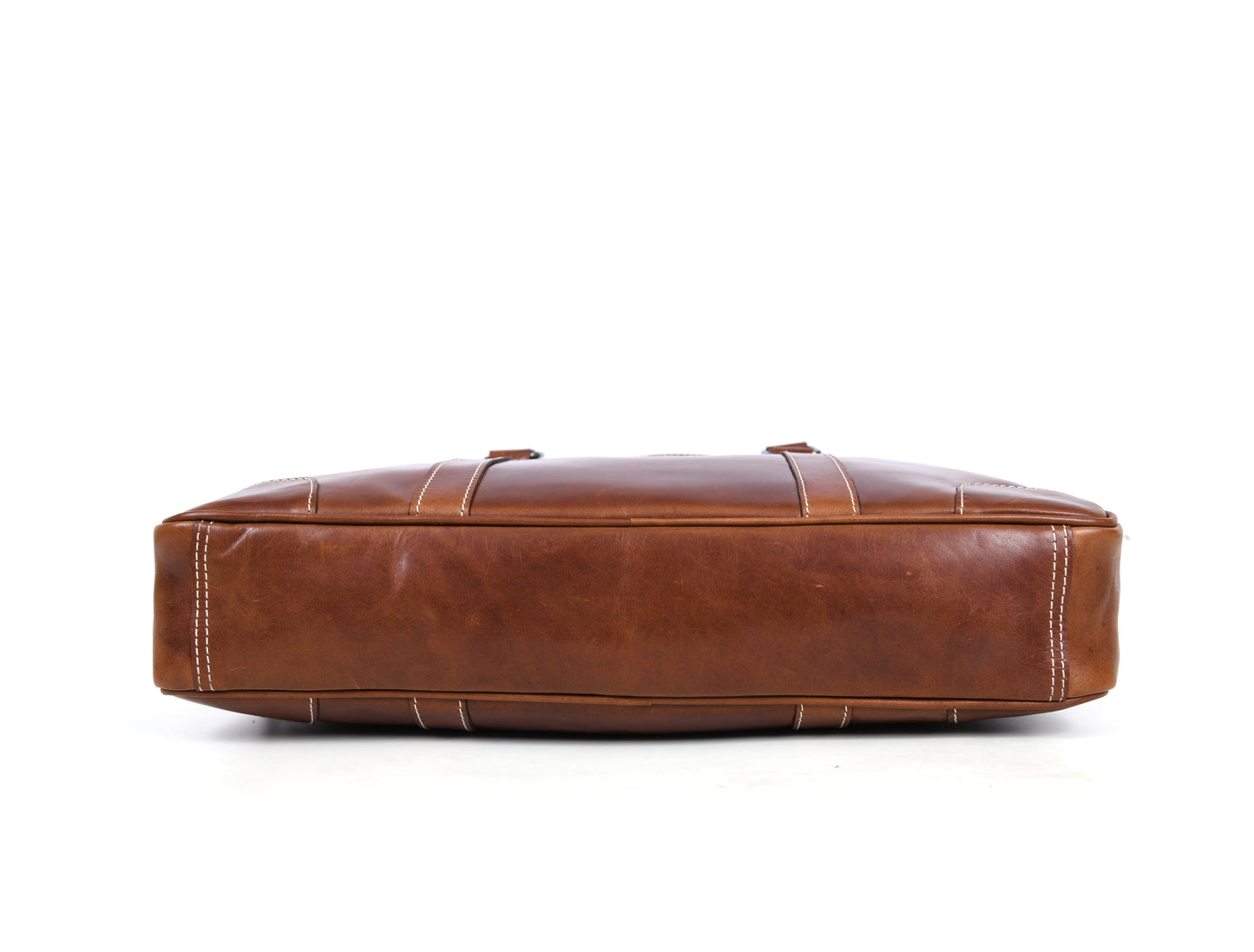 Hayward 17" Leather Office Bag - Cinnamon Tan - www.Shopthatapp.com
