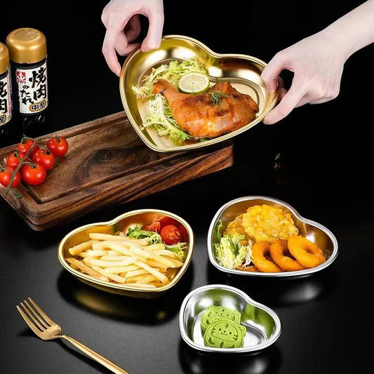 Heart Stainless Steel Bowl - www.Shopthatapp.com