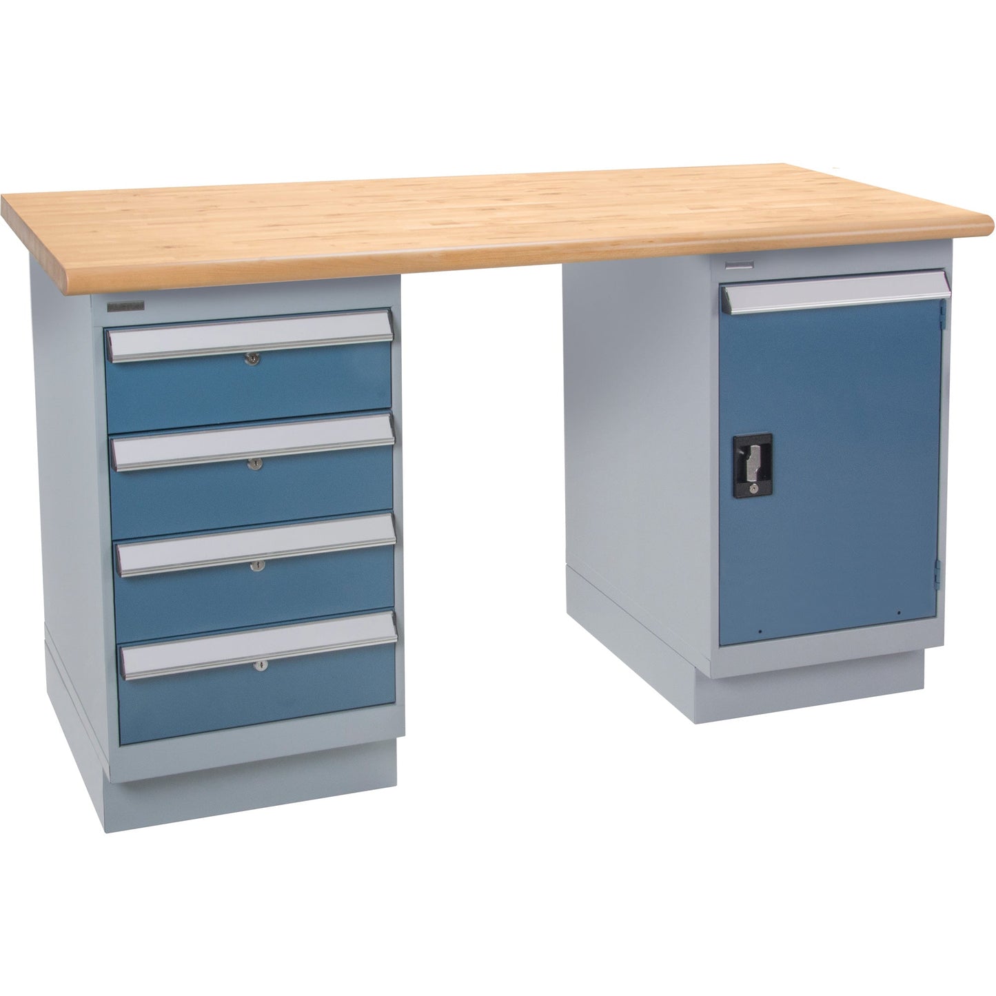 Heavy-Duty Workbench, Door & Drawers, 1500 lbs. Cap., 60" W x 24" D, 34" H - www.Shopthatapp.com