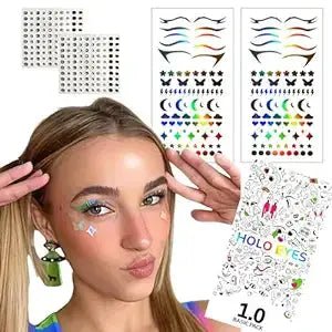 HOLO EYES self adhesive UV eye stickers - Holographic