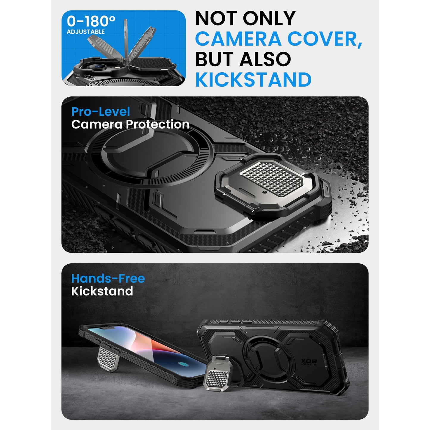 iPhone 16e (2025) Armorbox Case-Black - www.Shopthatapp.com
