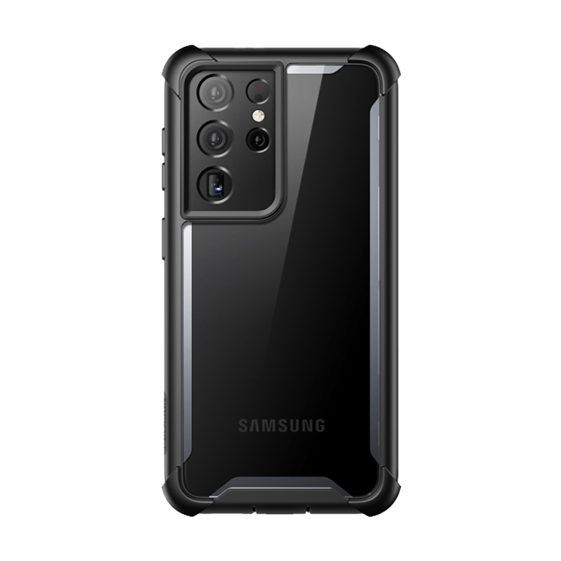 Galaxy S21 Ultra Ares Clear Robuste Hülle - Schwarz