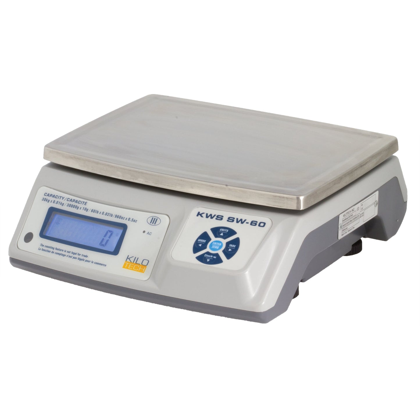 Balance numérique électronique, capacité de 12 lb / 6 kg, graduations de 0,002 kg / 2 g / 0,005 lb / 0,1 oz