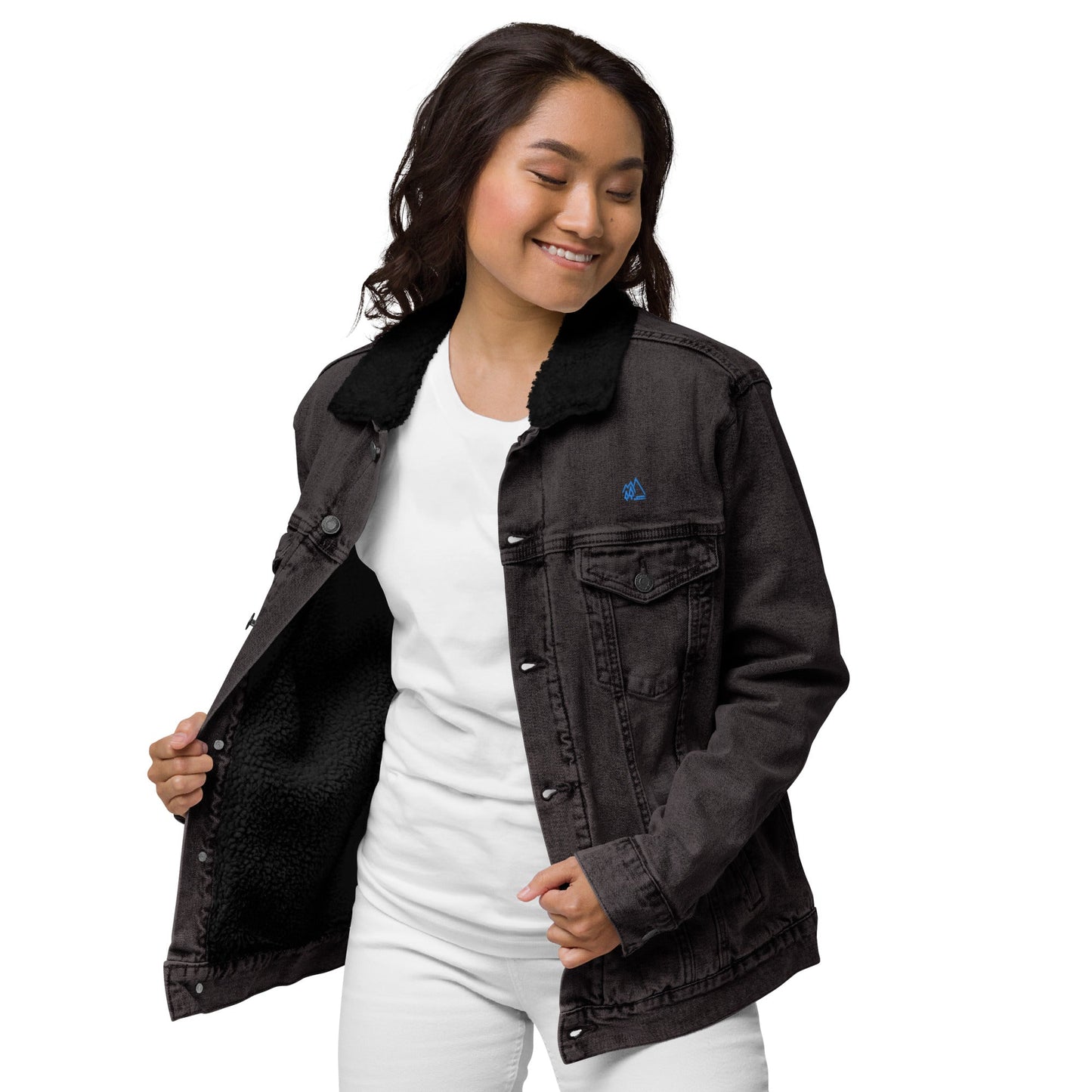 Veste en denim sherpa unisexe