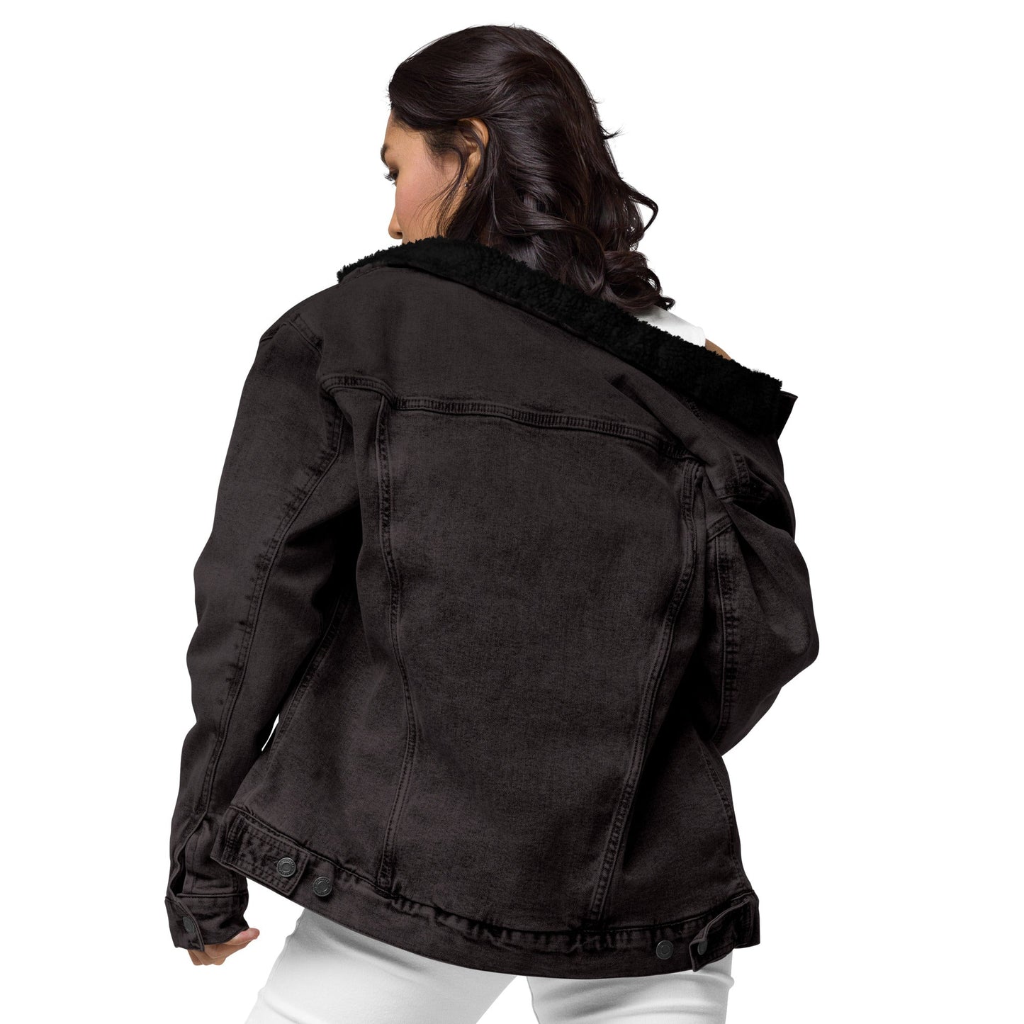Veste en denim sherpa unisexe