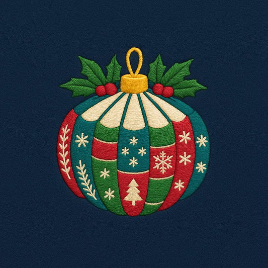 Embroidered Christmas Ornament Crewneck Sweater - www.Shopthatapp.com