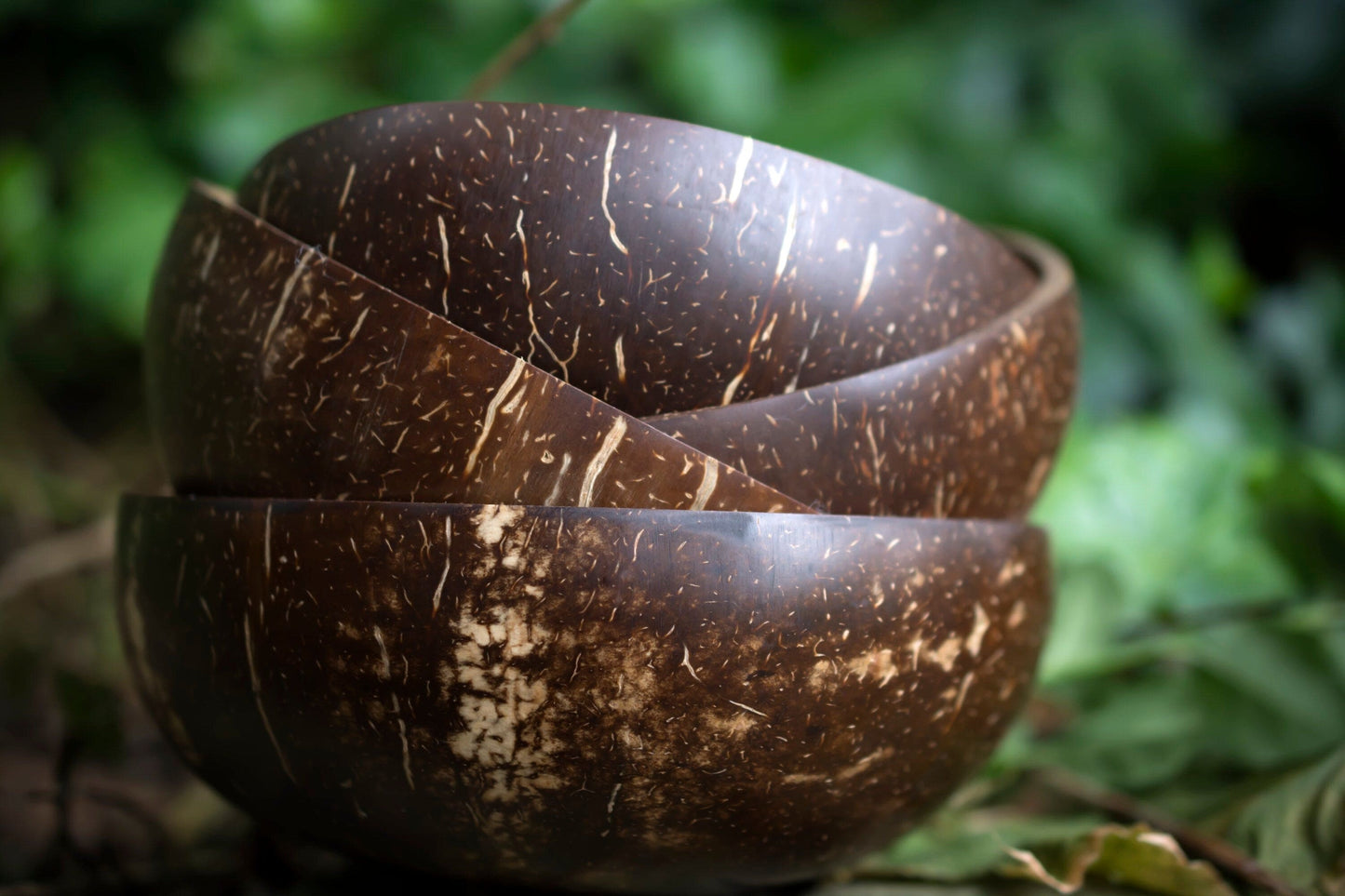 2 Coconut Bowl Set 1 Coconut Spoon 1 Coconut Fork - www.Shopthatapp.com