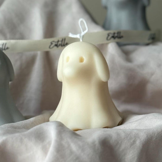 Cute Halloween Dog Ghost Candle - www.Shopthatapp.com