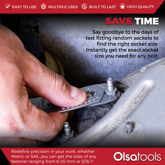 Bolt Size Finder Keychain - www.Shopthatapp.com