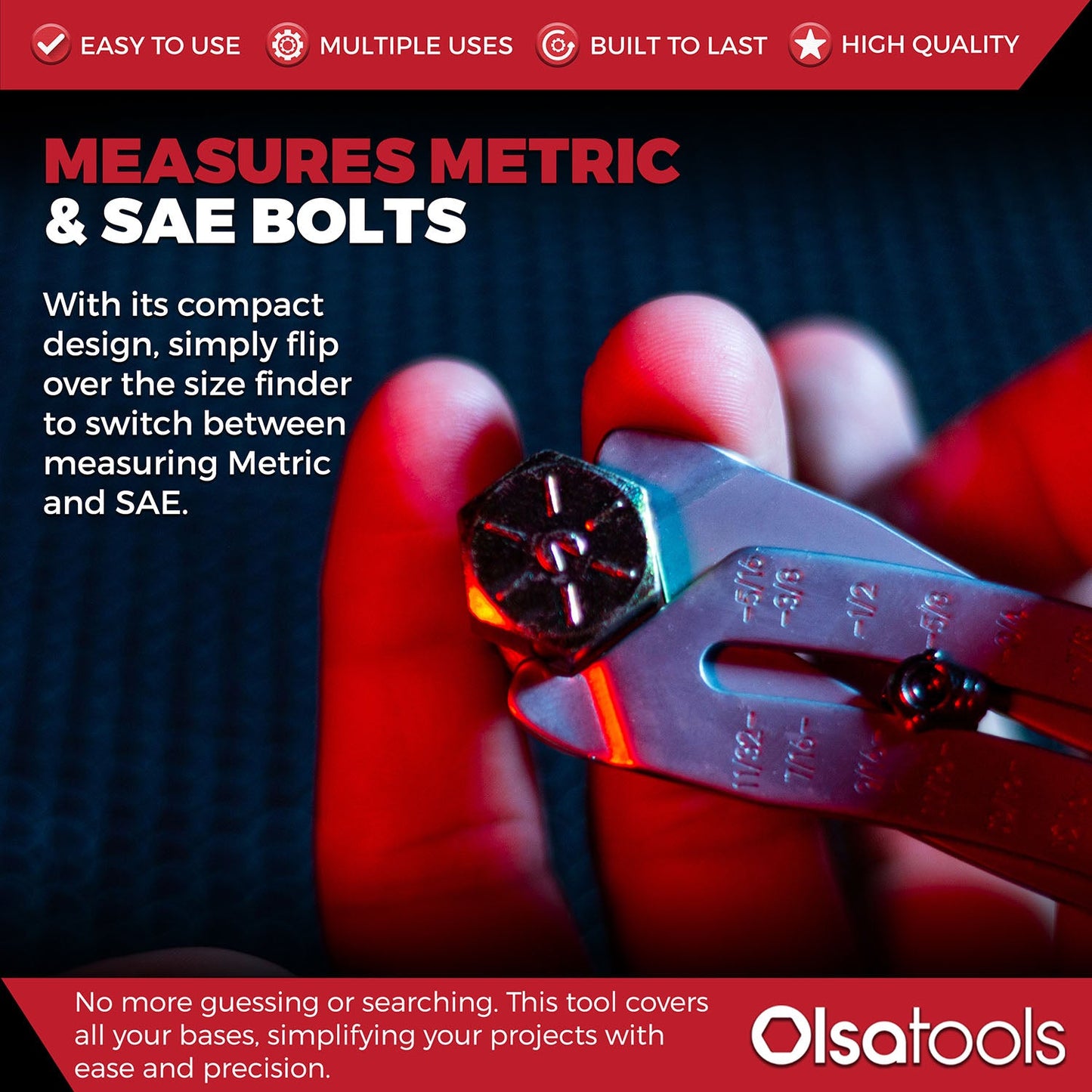 Bolt Size Finder Keychain - www.Shopthatapp.com