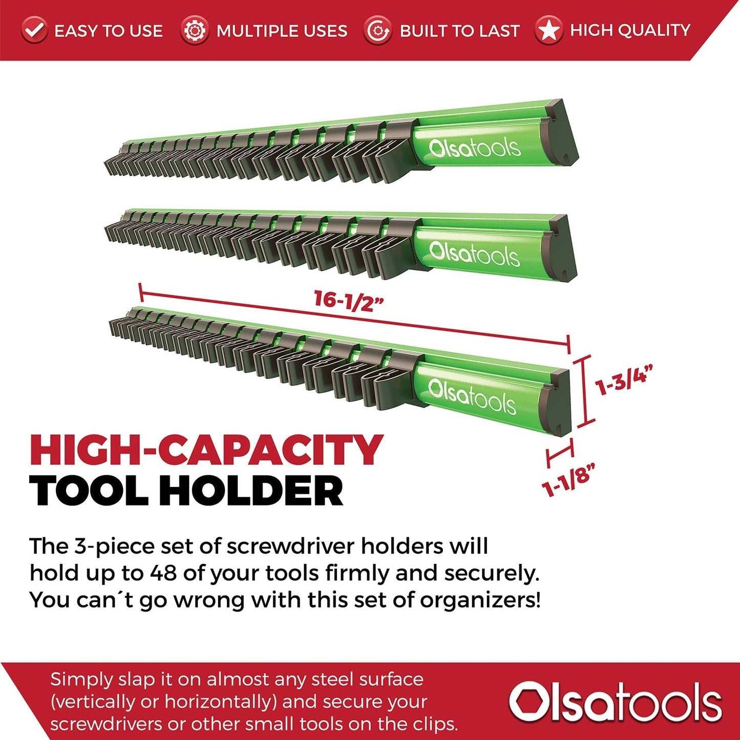 Magnetic Screwdriver Organizer - www.Shopthatapp.com