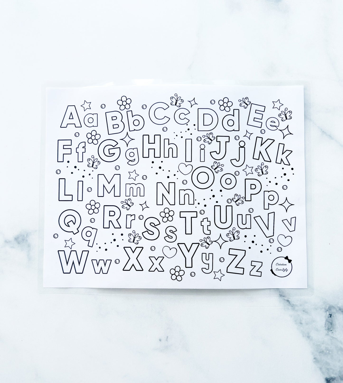 Feuille effaçable éducative et réutilisable-Arts and crafts-www.Shopthatapp.com-Creation Coco Lyly