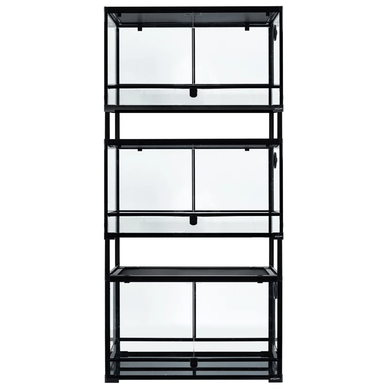 REPTIZOO Knock-Down Glass & Stackable Reptile Terrariums - www.Shopthatapp.com