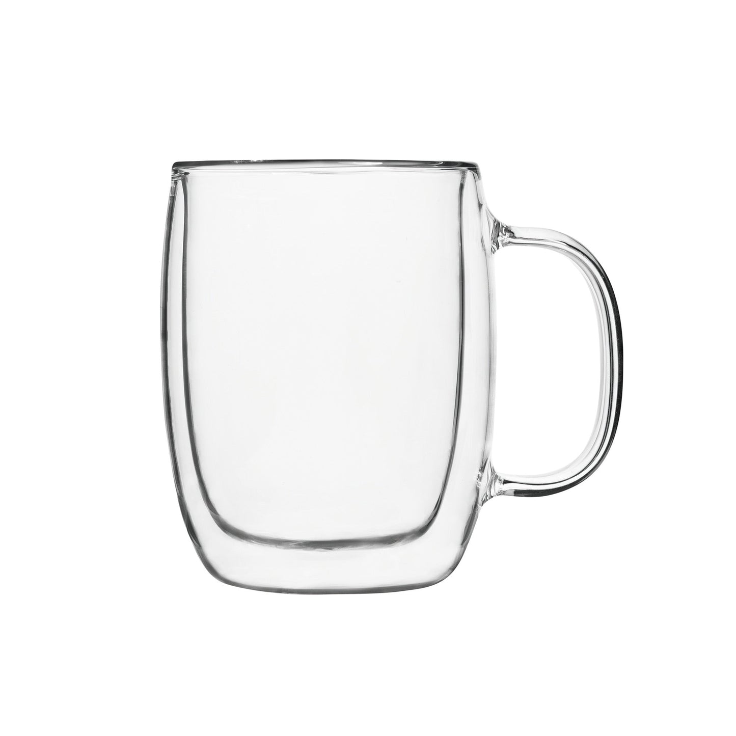 Insulated Double-Wall Glass Coffee Tea Hot or Cold Beverage Mug 4 Piece Set 350ml, Barista - www.Shopthatapp.com