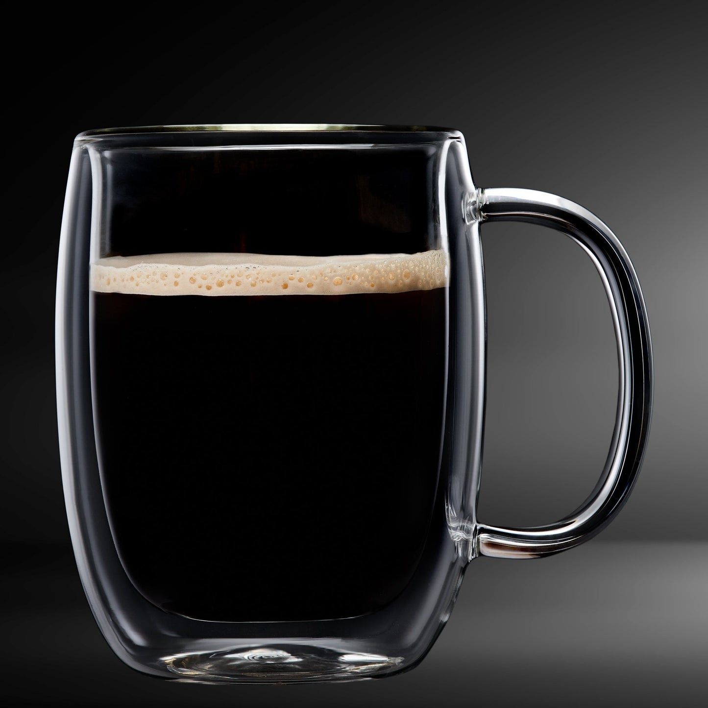 Insulated Double-Wall Glass Coffee Tea Hot or Cold Beverage Mug 4 Piece Set 350ml, Barista - www.Shopthatapp.com