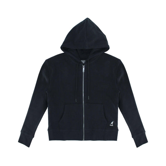 Kangol Women's Waffle Full Zip Hoodie - www.Shopthatapp.com